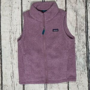 Patagonia Pink Vest Jacket Sherpa Outerwear Girls Kids Youth Coat Jacket